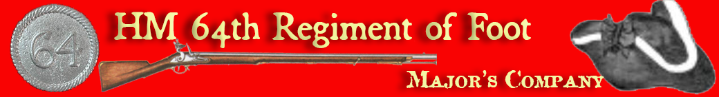 64th Rgt of Foot site main banner