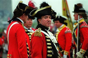 Officers, glowing with pride in their men
